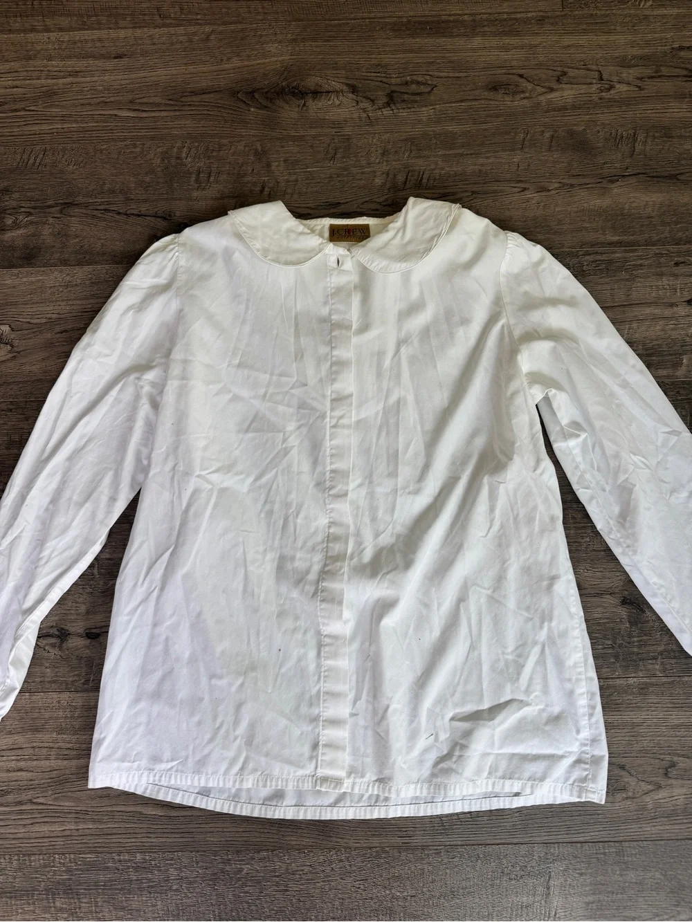 J. Crew White Button-Down Blouse
